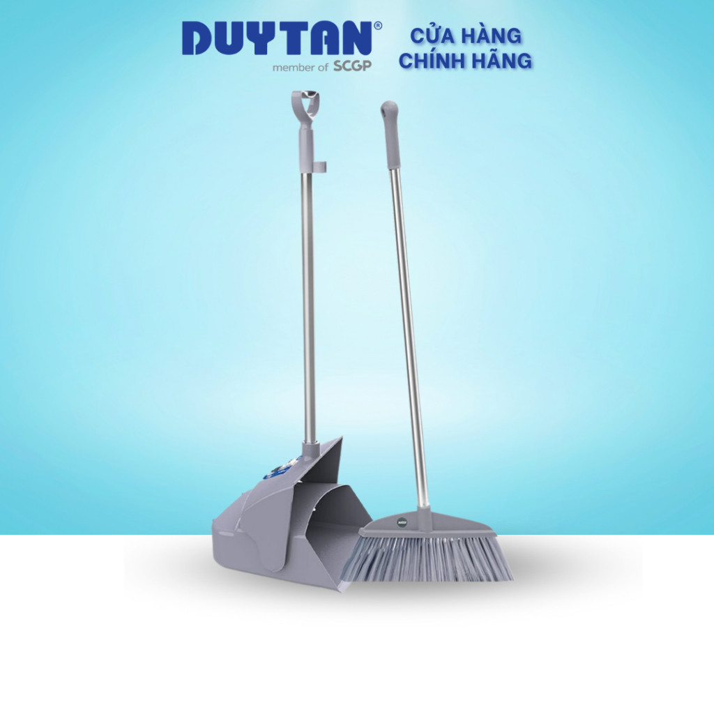 Bộ ky rác xếp DUY TÂN nhựa PP, 1 bộ gồm 1 chổi quét nhựa và 1 ky rác có ...