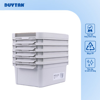 Thùng đa năng Matsu Lock combo DUY TÂN nhựa PP, 2 thùng 15 + 1 thùng 45, có khóa gài, lưu trữ đồ dùng, thực phẩm đa năng