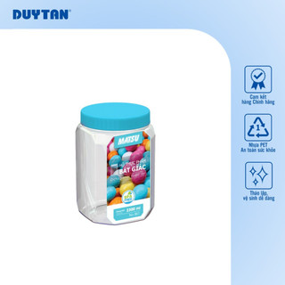 Hũ Thực Phẩm Matsu Bát Giác 900ml 1400ml 1800ml 2300ml DUY TÂN nhựa PET, an toàn thực phẩm, sức khỏe