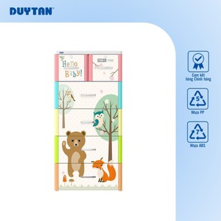 Tủ Tabi-L 5 tầng DUY TÂN nhựa PP/ABS, bao gồm 4 hộc lớn và 2 hộc nhỏ, tủ quần áo đa năng, tiện lợi