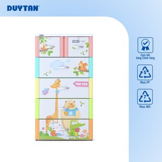 Tủ Tabi-L 5 tầng DUY TÂN nhựa PP/ABS, bao gồm 4 hộc lớn và 2 hộc nhỏ, tủ quần áo đa năng, tiện lợi