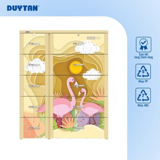 Tủ Shino 5 tầng DUY TÂN nhựa PP/ABS, bao gồm 5 hộc lớn và 5 hộc nhỏ, tủ quần áo đa năng, tiện lợi