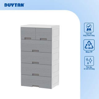 Tủ Tabi Diamond-L 5 tầng DUY TÂN nhựa PP/ABS, bao gồm 4 hộc lớn và 2 hộc nhỏ, tủ quần áo đa năng, tiện lợi