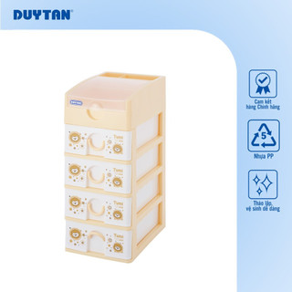 Tủ Tomi 5 ngăn DUY TÂN nhựa PP/ABS, tủ văn phòng mini để bàn tiện lợi