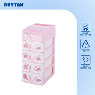 Tủ Tomi 5 ngăn DUY TÂN nhựa PP/ABS, tủ văn phòng mini để bàn tiện lợi