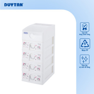 Tủ Tomi 5 ngăn DUY TÂN nhựa PP/ABS, tủ văn phòng mini để bàn tiện lợi