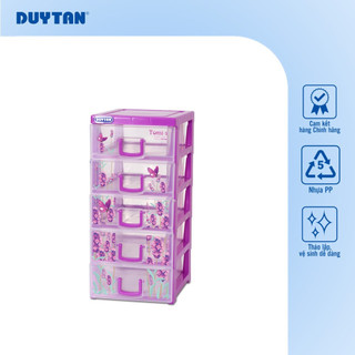 Tủ Tomi-S 5 ngăn DUY TÂN nhựa PP/ABS, tủ mỹ phẩm, tủ văn phòng, mini để bàn tiện lợi