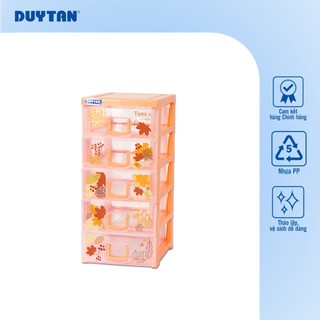 Tủ Tomi-S 5 ngăn DUY TÂN nhựa PP/ABS, tủ mỹ phẩm, tủ văn phòng, mini để bàn tiện lợi