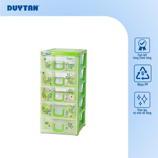 Tủ Tomi-S 5 ngăn DUY TÂN nhựa PP/ABS, tủ mỹ phẩm, tủ văn phòng, mini để bàn tiện lợi