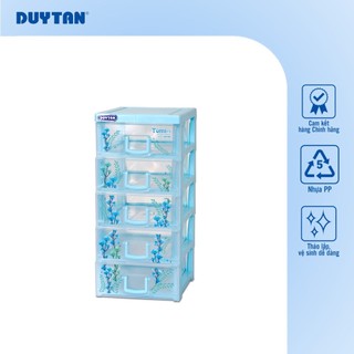 Tủ Tomi-S 5 ngăn DUY TÂN nhựa PP/ABS, tủ mỹ phẩm, tủ văn phòng, mini để bàn tiện lợi