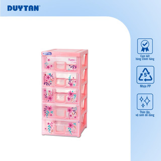 Tủ Tomi-S 5 ngăn DUY TÂN nhựa PP/ABS, tủ mỹ phẩm, tủ văn phòng, mini để bàn tiện lợi