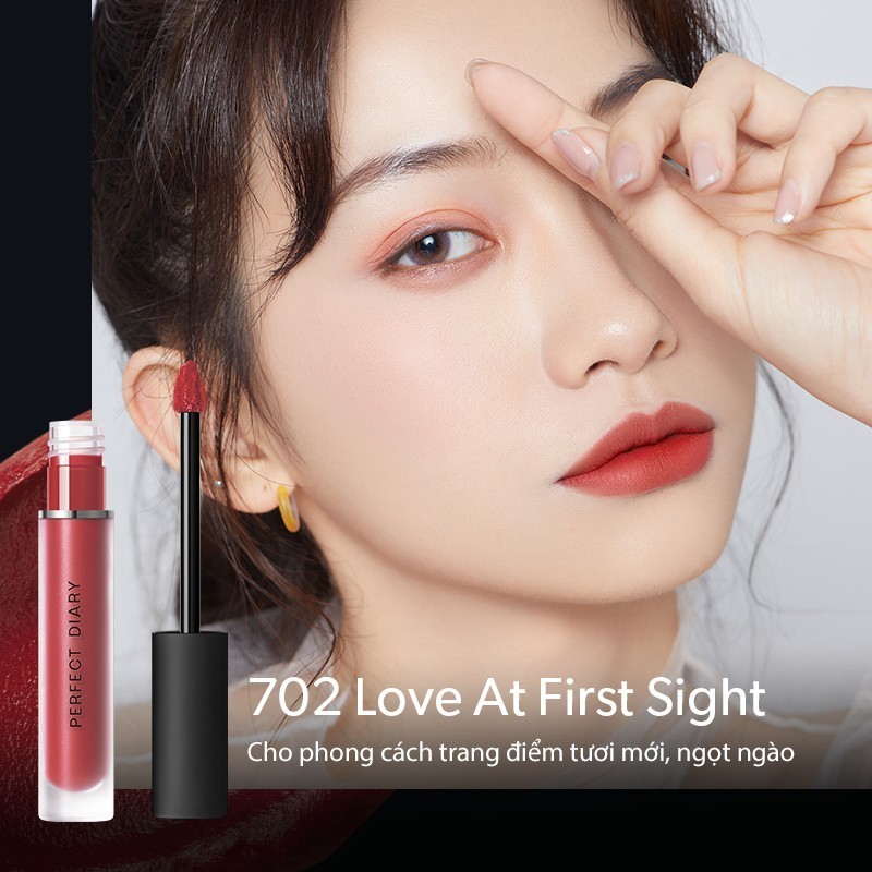 Ảnh Son kem lì PERFECT DIARY màu đẹp lâu trôi nhiều tông màu tùy chọn 2.5g 3