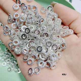 Charm chặn bạc ta 1 hàng đá - jena sliver