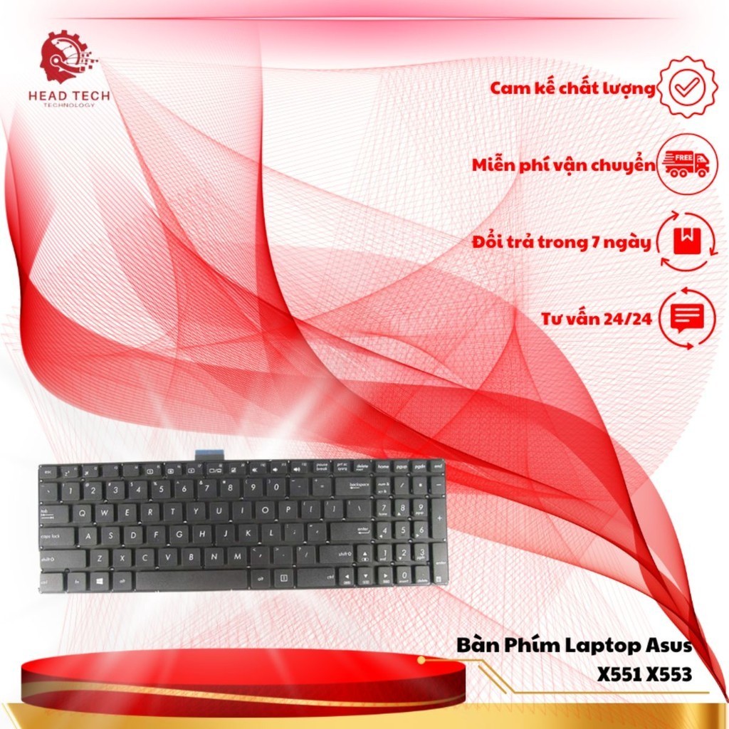 Bàn Phím Laptop Asus X551 X553 X553M X554 X554L X555 X555L X555U F554 K553 Tp550l K501 K555 K555l F555 F555l I.156499576 - Foto 4