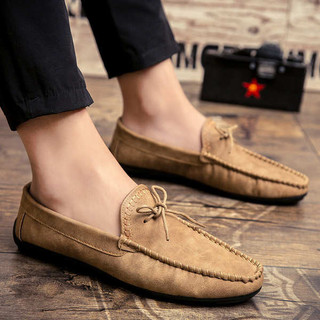 2023 Phong Cách Mới Mùa Hè Giày Nam Tâm Linh Xã Hội Người Thường Ngày Giày Da Nhỏ Slip-On Lazy Peas Phiên Bản Hàn Quốc Giày Hợp Thời Trang