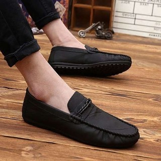 2023 Phong Cách Mới Mùa Hè Giày Nam Tâm Linh Xã Hội Người Thường Ngày Giày Da Nhỏ Slip-On Lazy Peas Phiên Bản Hàn Quốc Giày Hợp Thời Trang