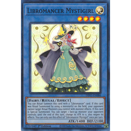 [ Bài Yugioh Chính Hãng ] Libromancer Mystigirl - DIFO-EN086 - Super ...