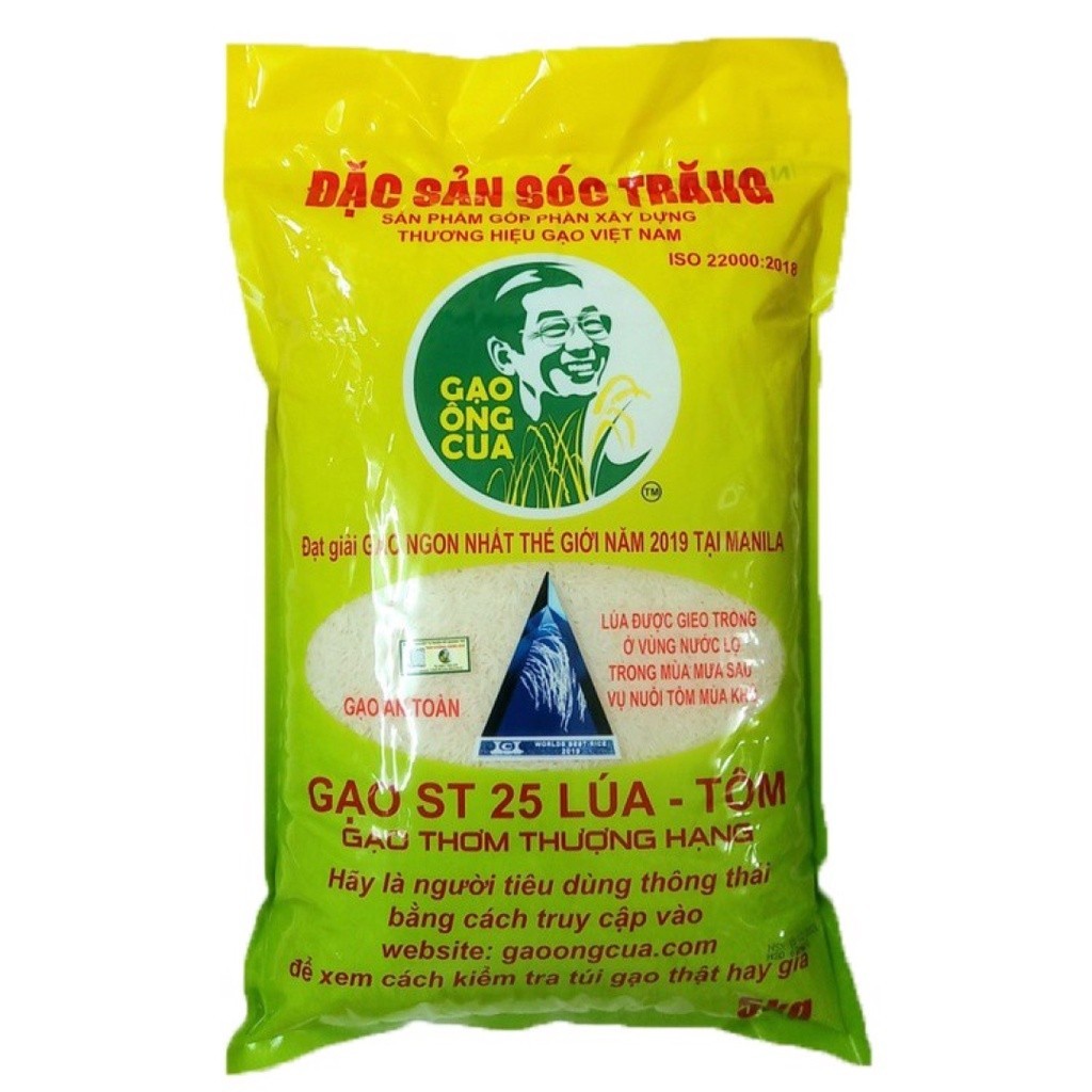 (ShipHỏaTốc) GAO ONG CUA - Gạo ST25 Lúa Tôm Cao Cấp Sóc Trăng Chính ...