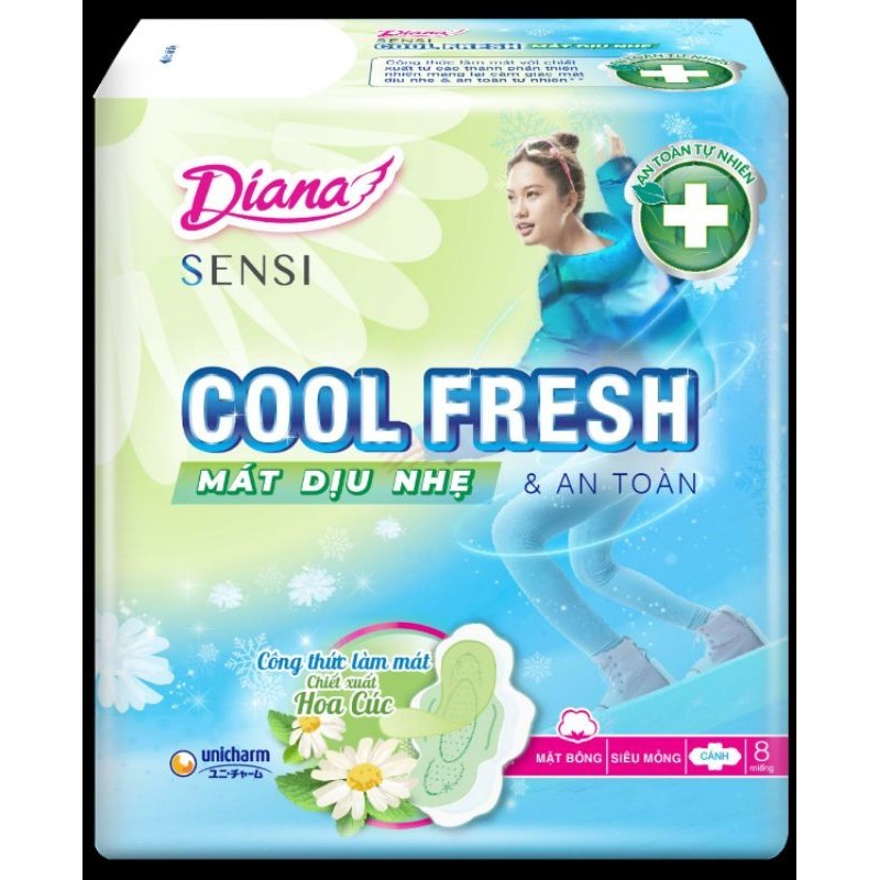 1  gói  8 miếng băng vệ sinh Diana  đủ loại  tùy chọn