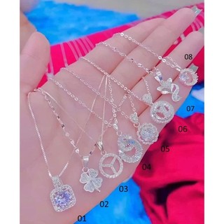 xả kho , dây chuyền bạc , đính đá cao cấp - jena sliver