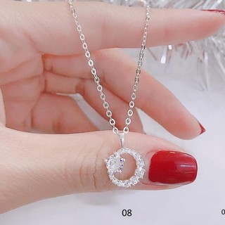 xả kho , dây chuyền bạc , đính đá cao cấp - jena sliver