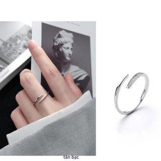 nhẫn bạc ta , dáng hở ai cũng đeo vừa - jena sliver