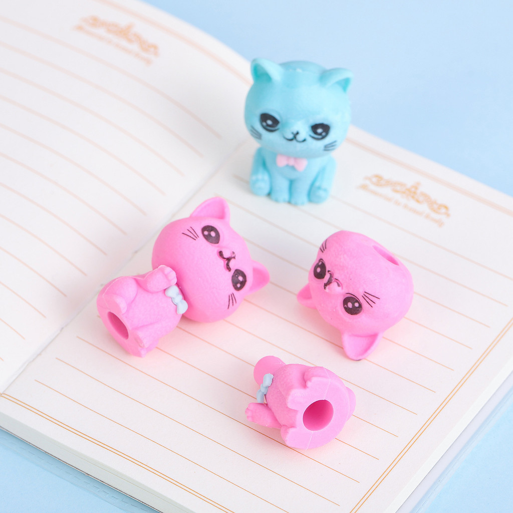 3 Tẩy Gôm Chì Xoá Hình Mèo Xinh Cute