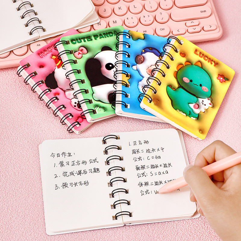 3 Sổ A7 Động Vật 3D Không Dòng Kẻ