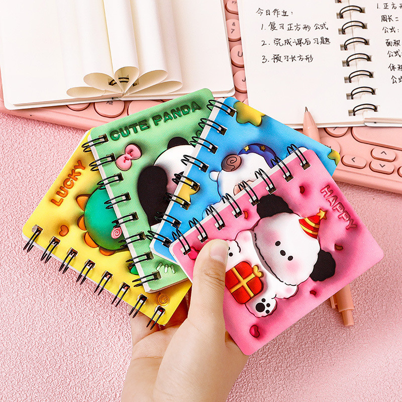 3 Sổ A7 Động Vật 3D Không Dòng Kẻ