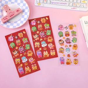 3 Sticker Nhãn Dán Rồng Con Dễ Thương