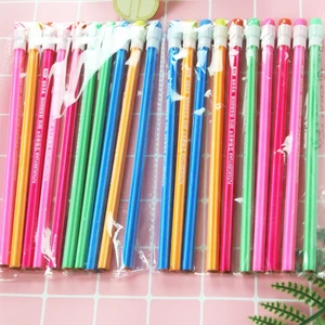 10 Bút Chì Kèm Đầu Tẩy Nhiều Màu Sắc 19,7Cm