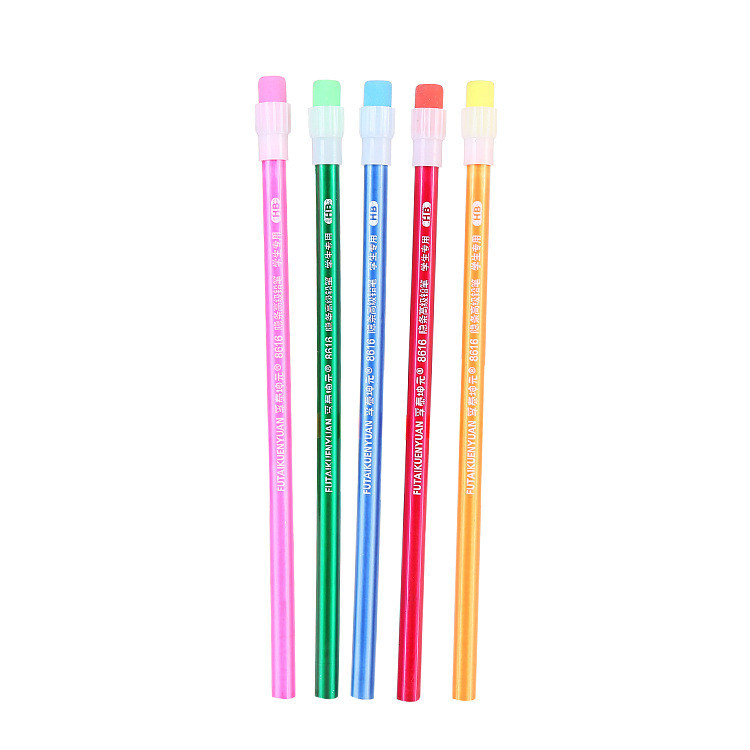 10 Bút Chì Kèm Đầu Tẩy Nhiều Màu Sắc 19,7Cm