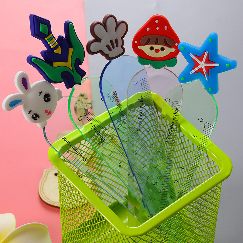 3 Thước Kẻ 3D 12Cm Nhiều Hình Dễ Thương
