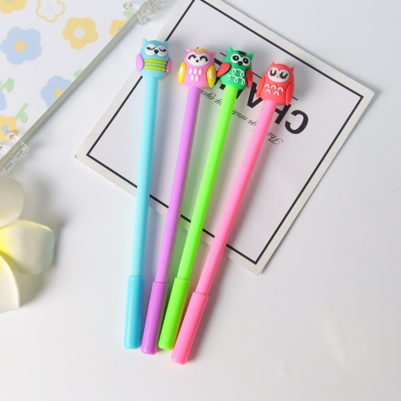 3 Bút Nước Cú Mèo Sắc Màu Dễ Thương