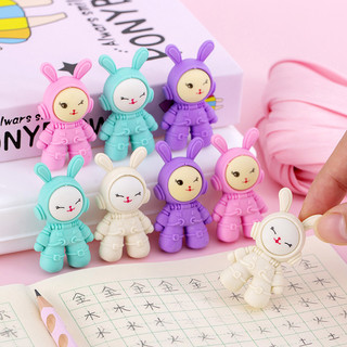 3 Tẩy Gôm Chì Thỏ Phi Hành Gia - Thỏ Hồng VPP
