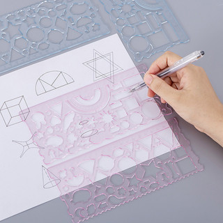 3 Bộ 2 Thước Trong Suốt Dễ Thương - Thỏ Hồng VPP