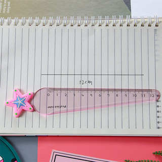 3 Thước Kẻ 3D 12Cm Nhiều Hình Dễ Thương - Thỏ Hồng VPP