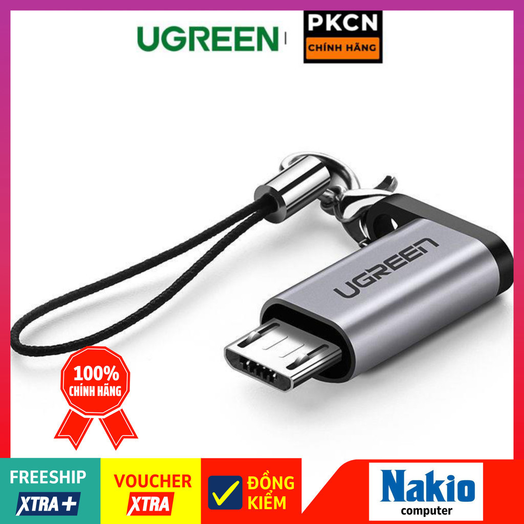Đầu chuyển UGREEN US282 50590 cổng Type C cái sang cổng Micro USB đực ...