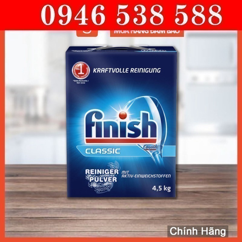 Finish Classic Dishwasher Powder Detergent 4.5kg Bột tẩy rửa làm sạch