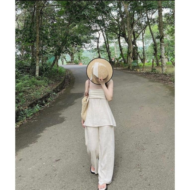 LASY | Set Áo 2 Dây + Quần Dài Thiết Kế Xếp Ly Nữ Tính  - P0816