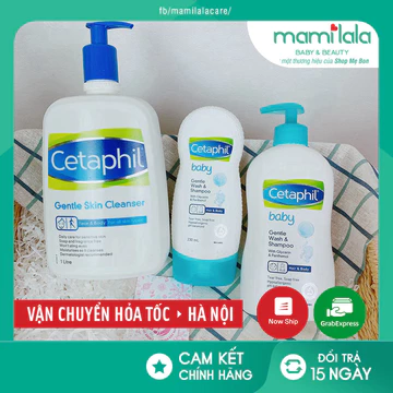 [Mẫu mới] Sữa tắm gội 2in1 cho bé Cetaphil - Sữa rửa mặt Cetaphil cho da nhạy cảm