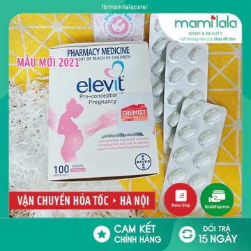 ELEVIT BẦU Úc - Vitamin Tổng Hợp cho bà Bầu 100 viên - Date 2028
