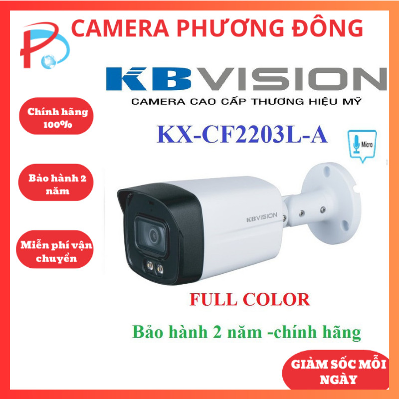 Camera TVI 4 in 1 KBVISION KX-CF2203L-A 2.0 Megapixel FULL COLOR hàng ...