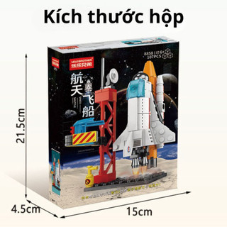 Đồ chơi lắp ghép mô hình technic tàu con thoi, tàu vũ trụ AT 8862 530, Mô hình đồ chơi chi tiết cung cấp bởi Bobo