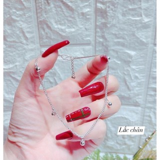 Lắc chân mix chuông kêu leeng keeng , bạc 925 - jena sliver