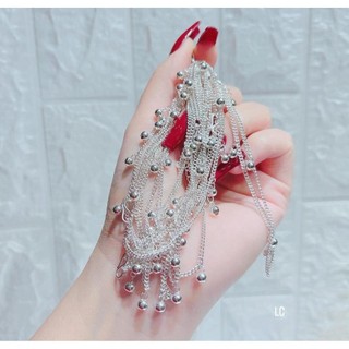 Lắc chân mix chuông kêu leeng keeng , bạc 925 - jena sliver