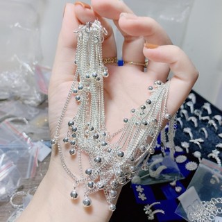 Lắc chân mix chuông kêu leeng keeng , bạc 925 - jena sliver