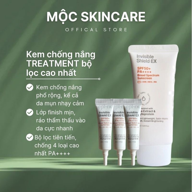 [HÀNG CÔNG TY-5ML]Kem chống nắng Epi-Rx Invisible Shield EX SPF 50+ PA ...