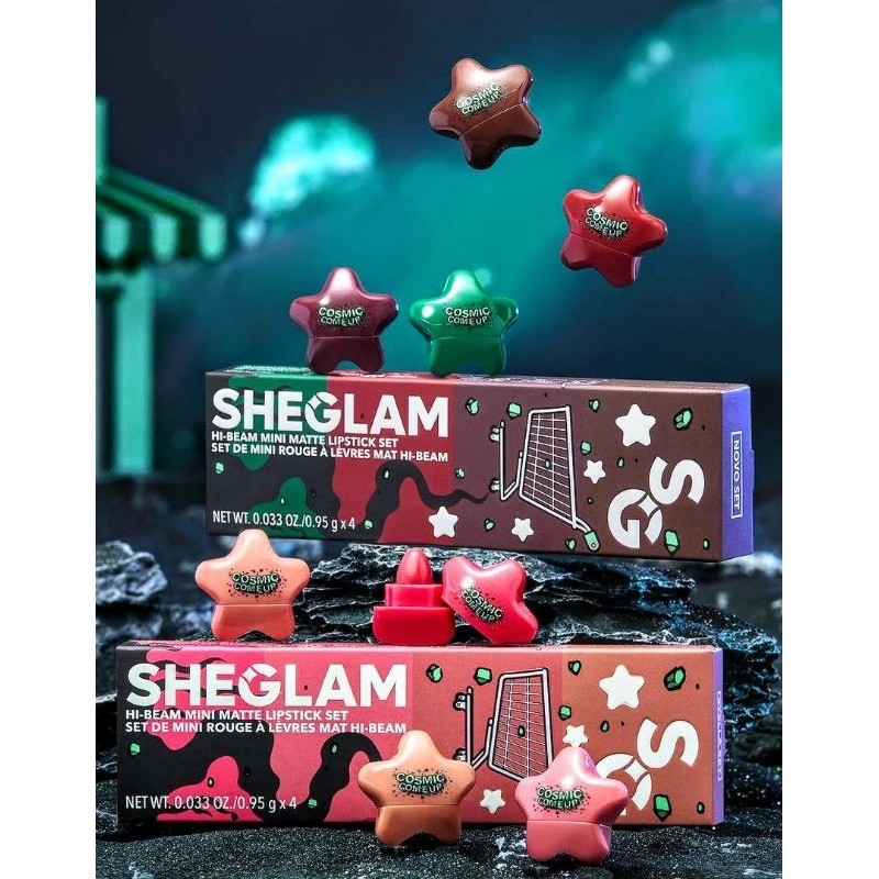 Set 4 cây son mini hình ngôi sao SHEGLAM Hi-Beam Mini Lipstick Set ...