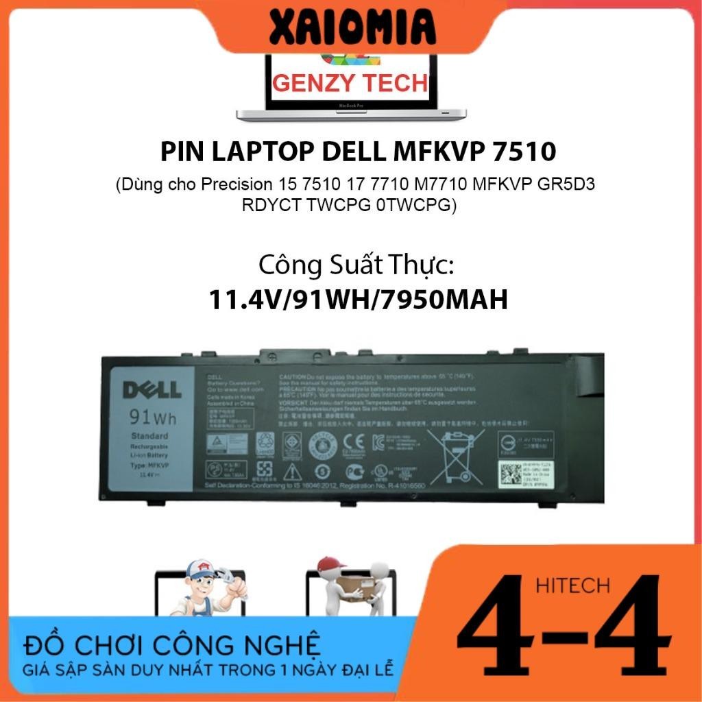 Pin laptop Dell precision 7510 dùng Precision 15 7510 17 7710 M7710 ...